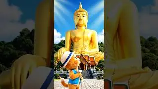 🌊 Cat Guide Explores Koh Samui Thailand #shorts #meowtravel #aivideo