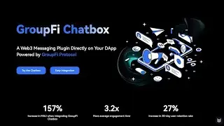 GroupFi Web3 Messaging Chatbox SDK Beta Version