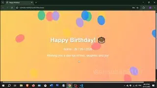 An interactive birthday surprise website built using HTML, CSS, and JavaScript 🎉