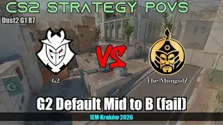 G2 Default Mid to B (fail) - Dust2 G1R7 | G2 | IEM Krak&oacute;w 2026 #cs2 #counterstrike2