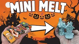 Car Shredding Mini Melt - BigStackD- ASMR Metal Melting - Halloween