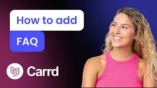 How to add FAQ to Carrd