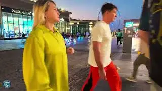 Dubai Evening Walk   Supercars, Luxury Lifestyle   City Lights JBR#Dubai