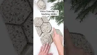 Free Crochet Pattern - Granny Hexagon Stocking - Only 12 Granny Hexagons!