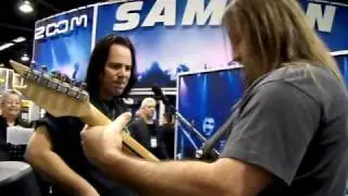 Dave Linsk Jamming on Jet Fretz at Namm 2009