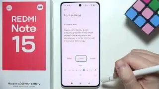 Redmi Note 15: Как изменить размер шрифта (размер текста)