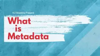 What is Metadata| DBMS|Lecture 03|Urdu|Hindi