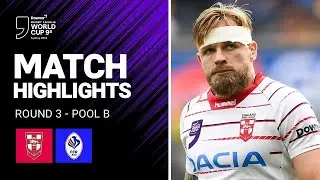 Match Highlights | England v France | 2019 Rugby League World Cup 9s | Pool Match | RLWC