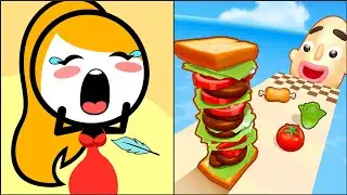 Save Her vs Sandwhich Runner | Hard Level Gameplay | Walkthrough Gameplays 