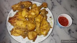 steam fried chicken without oven/time saving quick recepie