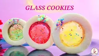 Sprinkle Stained Glass Cookies Recipe | Best Eggless Christmas treat