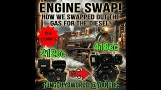 swapped out gas motor! For Diesel power ! 418cc