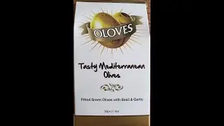 Oloves Tasty Mediterranean Olives Pitted Green Olives with Basil & Garlic Review