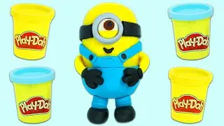 How to Make a Cute Play Doh Minion from Despicable Me!