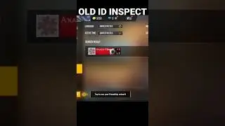 OLD I'D INSPECT 😱😱|| free fire Old memories #freefire #short #oldidinspect #youtubeshorts
