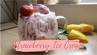 HOW TO MAKE HOMEMADE STRAWBERRY ICE CREAM | ATE RAQUEL