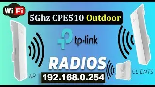 How to SETUP AP and Client for TP-Link CPE510! Easy Point-to-Point & Point-to-Multipoint Radio Setup