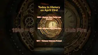 Today in History on April 23rd #history #historyfacts #facts #shorts #1516 #1940 #1971