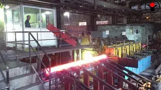 steel billet induction heating production line for long billets #billets #inductionheating