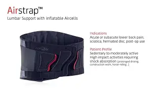 Donjoy Lumbar Support Range - Airstrap