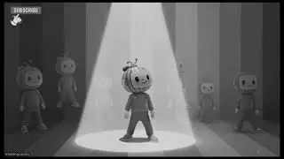 Cocomelon Melon Head Dance Party Black and White Mode   #cocomelon #danceparty