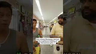 Kato shows Rampage Jackson the traditional clothing #UFC #Rampage #Traditional #Clothing ￼