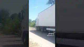 два дально магистральных тягача это даф и маз лесовоз #truck #screencapture #дальнобой