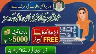 CM Punjab Free Online Course 2026 | Hunarmand Naujawan Program | How to Apply Online