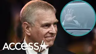 Prince Andrew Smiles & Waves In First Outing Since Stepping Down From Royal Duties
