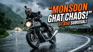 Motorcycle Ride in ghat in rain  on Continental GT 650 !!!