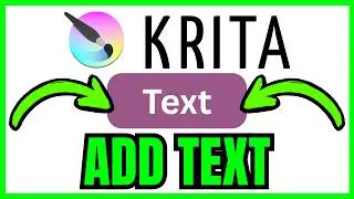 How To ADD TEXT In Krita (QUICK & EASY) 2026