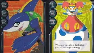 Sharkman vs WackoMan (balde)- Megaman TCG no Battle Network