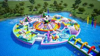 Wolong Amusement: Panda Modular Floating Water Park &ndash; Customizable Fun on the Water!