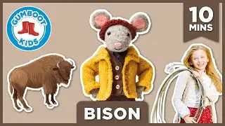 Bison ⛰️ Gumboot Kids l Следуйте подсказкам скаутов и учитесь вместе l Пойте вместе с Джесси песни о бизонах