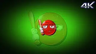 Green screen Red Emoji with bat | Navi tv