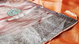 Saree stone work || designer saree || #saree #sareestonework #sareedesign #stoneworksaree #viral