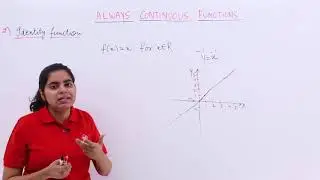 Class 12th &ndash; Identity Function | Continuity and Differentiability | Tutorials Point