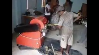 BANANA FIBRE EXTRACTION AT JAFFNA, SRI LANKA ON 18.07.13