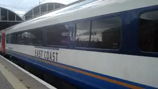 East Coast HST 43313 Departs Newcastle with EX EMT Mk3's