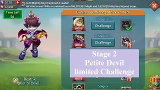 lords mobile Petite Devil Stage 2 auto | Limited Challenge Trick vs Trick Stage 2 | Beatrix stage 2