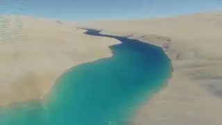 exploring a river canyon system on an alien planet
