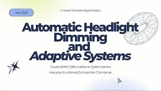BMKF2083 AUTOTRONIC SYSTEM SERVICE (AUTOMATIC HEADLIGHT DIMMING AND ADAPTIVE SYSTEMS)