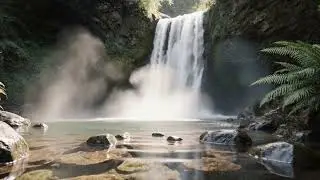Calming waterfall