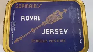 Opening a tin of 2004 Germains Royal Jersey Perique Mixture at the Las Vegas Pipe Show 2023.
