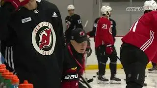 John Hynes Mic'd Up at New Jersey Devils Practice
