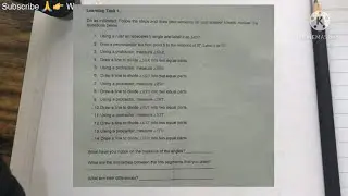 Learning Task I: Using a ruler, draw an isosceles triangle and label it as triangle RST...