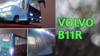 Making miniature VOLVO B11R bus from cardboard.
