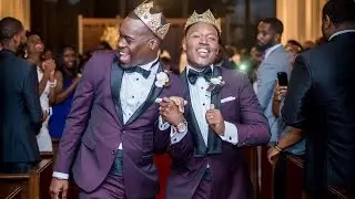 Fraternity Brothers Marry After 10 Years Together in Ceremony Fit for a King