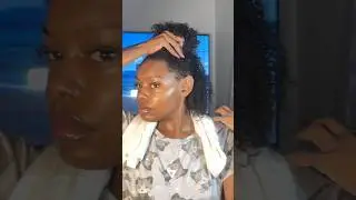 I haven&rsquo;t done a wash and go in a year. #washandgo #naturalhair #type4hair #4bhair