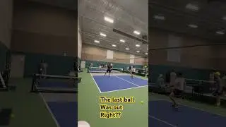 Pickleball fun point was ball out? #pickleball #pickle #pickling #pickleballaddict #pickleballfun